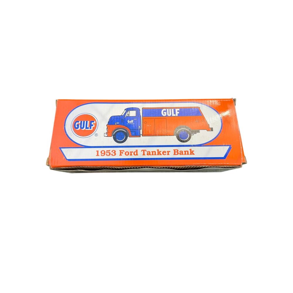 Ertl Collectibles 1953 Ford Tanker Bank Gulf Oil Size 1 to 25 Scale Diecast - Picture 2 of 9